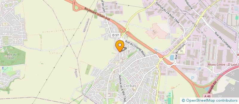 localisation de l'entreprise SASU QUENTIN PRIVAS à CORBAS