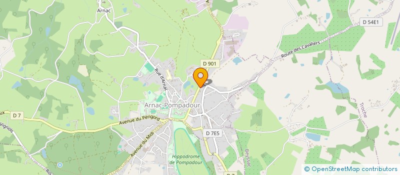 localisation de l'entreprise SASU RAPID CAR WASH  ARNAC-POMPADOUR