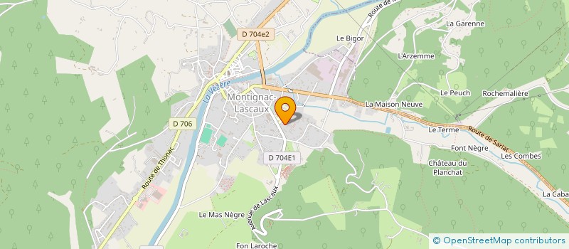 localisation de l'entreprise SASU-RESTO-TERRASSE-24 à MONTIGNAC-LASCAUX