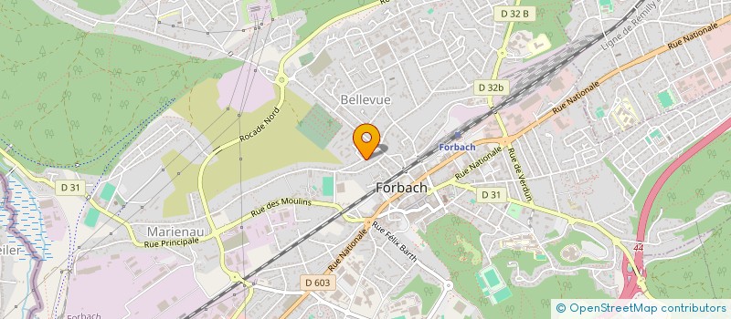 localisation de l'entreprise SASU RINKENBACH COSMETICS  FORBACH