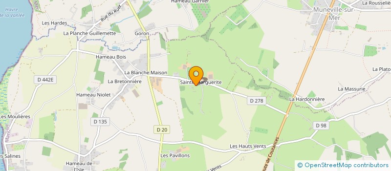 localisation de l'entreprise SASU SAINTE-MARGUERITE à BRICQUEVILLE-SUR-MER