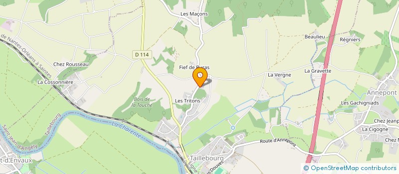 localisation de l'entreprise SASU SAMUEL PATRY MACONNERIE  TAILLEBOURG