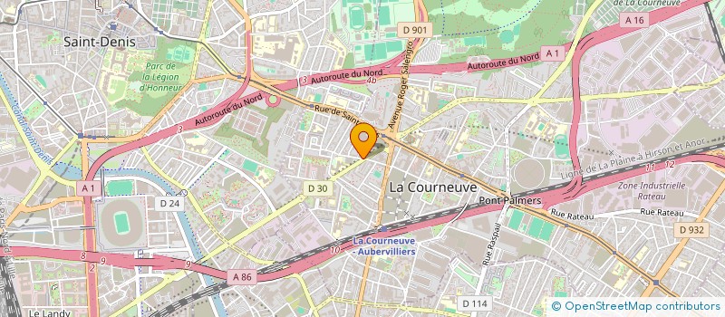 localisation de l'entreprise SASU SAUFRA TRADING à LA COURNEUVE