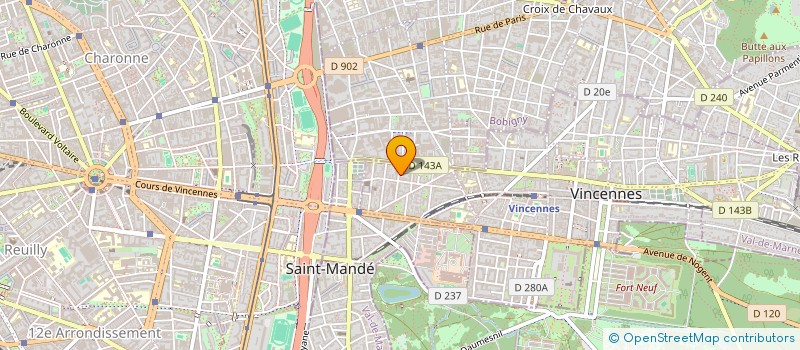 localisation de l'entreprise SASU SEBAG à VINCENNES