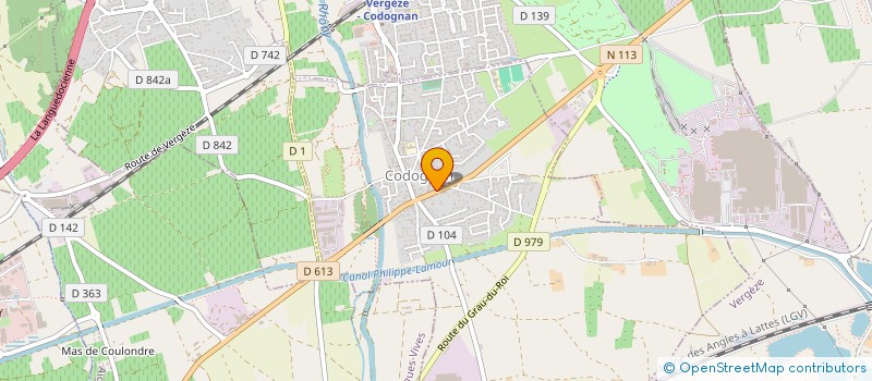 localisation de l'entreprise SASU SEBASTIEN GOUDET  CODOGNAN