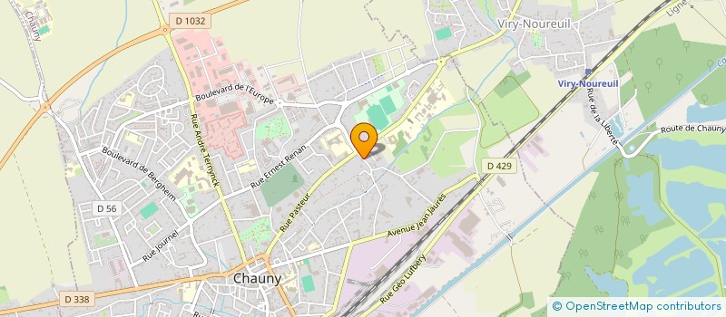 localisation de l'entreprise SASU SEILLIERE JP à CHAUNY