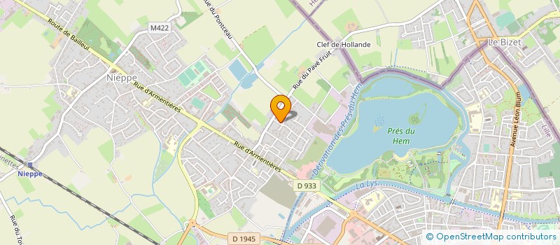 localisation de l'entreprise SASU SERRURERIE MENUISERIE DES FLANDRES à NIEPPE