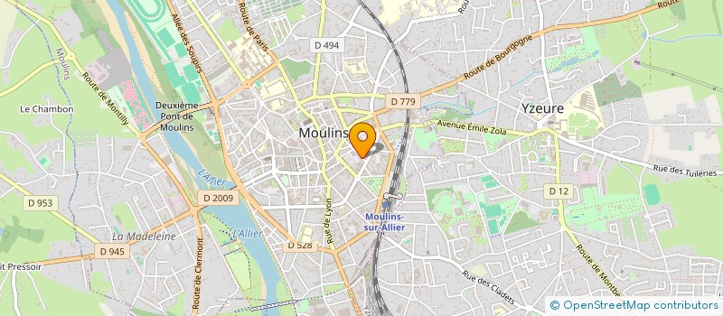 localisation de l'entreprise SASU SOLANGE REBINGUET à MOULINS