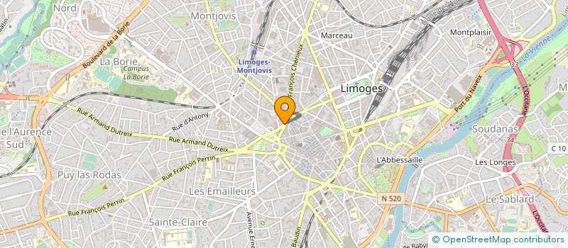 localisation de l'entreprise SASU SPEAKEASY à LIMOGES