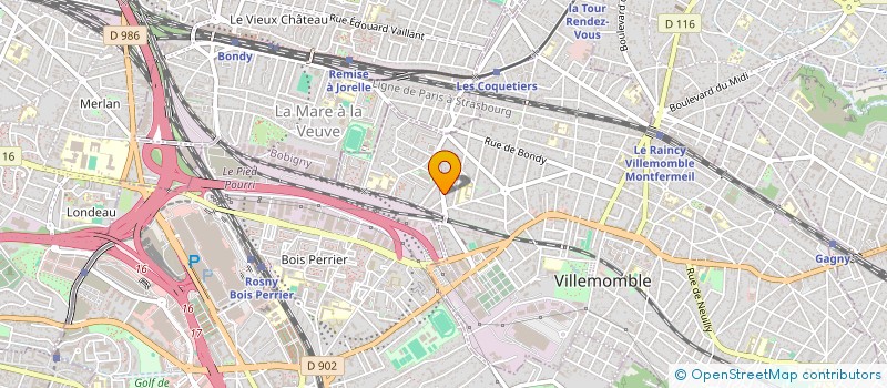 localisation de l'entreprise SASU SPEED AUTO à VILLEMOMBLE