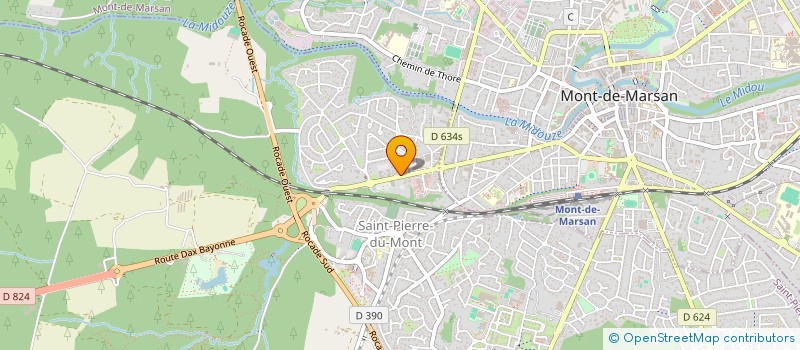 localisation de l'entreprise SASU STATION SERVICE DU MOUN  SAINT-PIERRE-DU-MONT