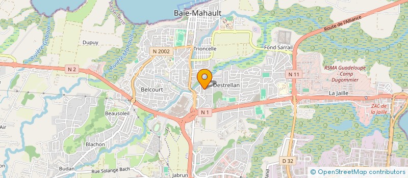 localisation de l'entreprise SASU SUBLIM' PROPRETE  BAIE-MAHAULT