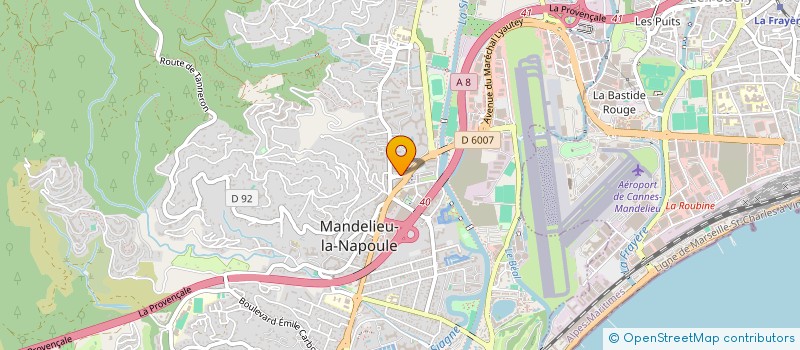 localisation de l'entreprise SASU SUD AZUR ASSAINISSEMENT  MANDELIEU-LA-NAPOULE