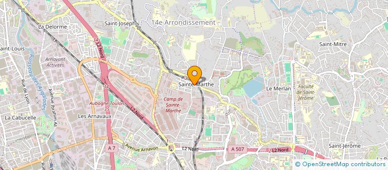 localisation de l'entreprise SASU SUD CONSTRUCTION à MARSEILLE
