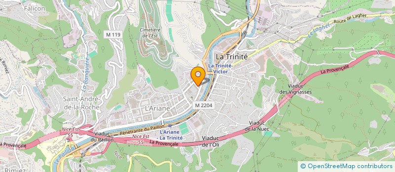 localisation de l'entreprise SASU SUD EST BATIMENT EP à NICE