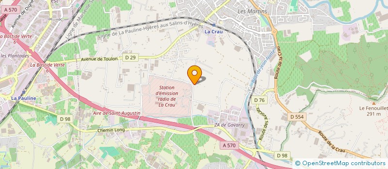 localisation de l'entreprise SASU SUD MAITRISE à LA CRAU