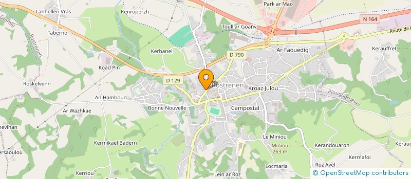 localisation de l'entreprise SASU TASSEL ELODIE  ROSTRENEN