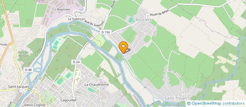 localisation de l'entreprise SASU TASTET ISOLATION DU SUD OUEST  BOUTIERS-SAINT-TROJAN