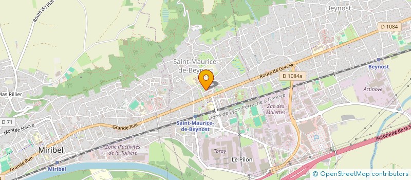 localisation de l'entreprise SASU TAXI HALIMA  SAINT-MAURICE-DE-BEYNOST