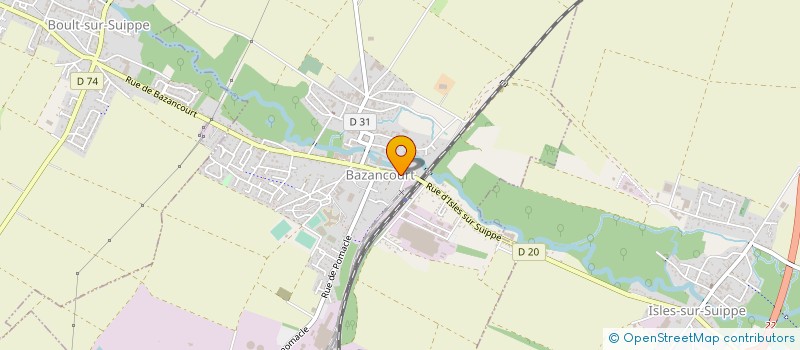 localisation de l'entreprise SASU TAXI JD  BAZANCOURT