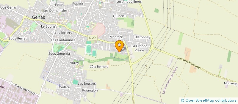 localisation de l'entreprise SASU TAXI LES 3 I à GENAS