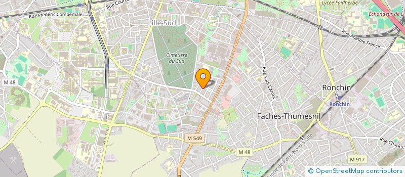 localisation de l'entreprise SASU TAXI POULIN à LILLE