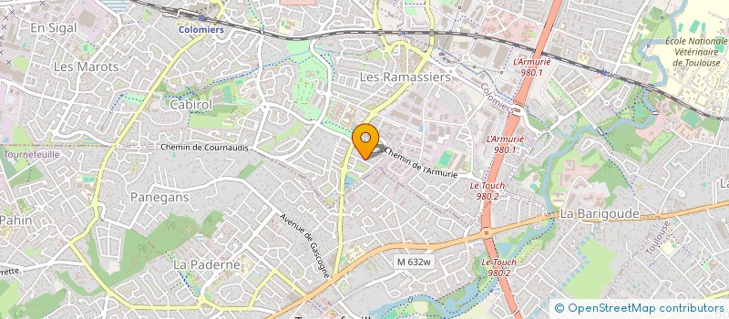 localisation de l'entreprise SASU TELECOM PLUS 31 à COLOMIERS