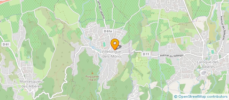 localisation de l'entreprise SASU THIERRY BLAMPAIN  VILLELONGUE-DELS-MONTS