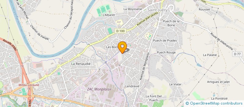 localisation de l'entreprise SASU THIERRY FABRE à SAINT-JUERY