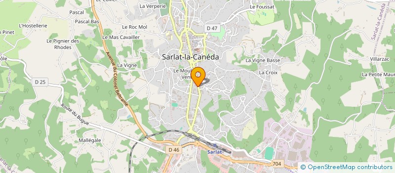 localisation de l'entreprise SASU THIMELAU OPTIQUE à SARLAT-LA-CANEDA