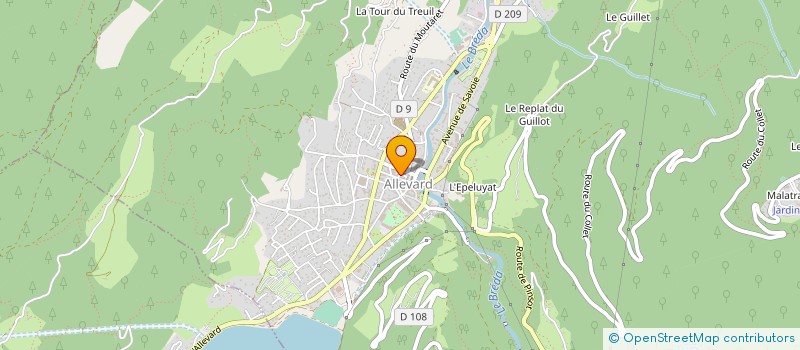 localisation de l'entreprise SASU THOMAEL  ALLEVARD