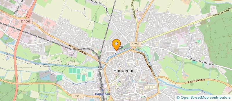 localisation de l'entreprise SASU TOITURE S.A.S  HAGUENAU