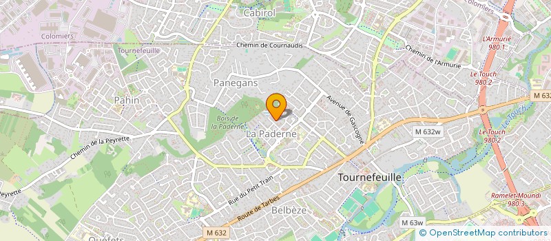 localisation de l'entreprise SASU TOP PNEUS 31  TOURNEFEUILLE