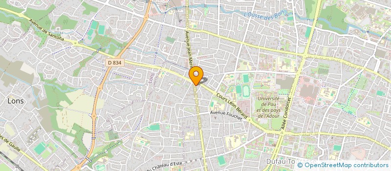 localisation de l'entreprise SASU TORTUGAT à PAU