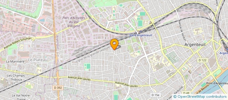 localisation de l'entreprise SASU TRANSPORT SOVA  ARGENTEUIL