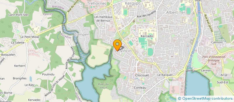 localisation de l'entreprise SASU TRAS à VANNES