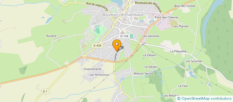 localisation de l'entreprise SASU VENNAT à BOURBON-L'ARCHAMBAULT