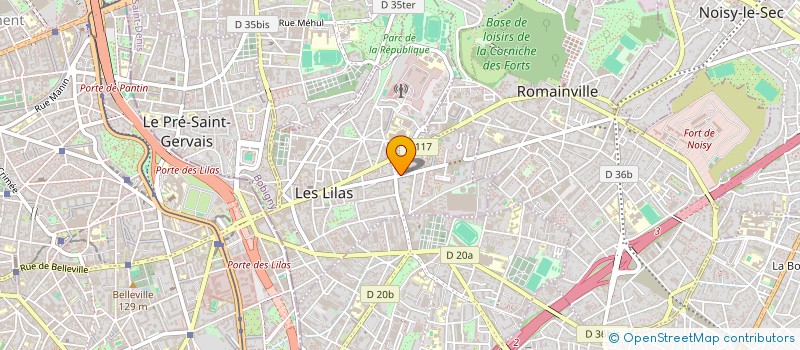 localisation de l'entreprise SASU VOLTAIRE  LES LILAS