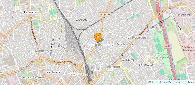 localisation de l'entreprise SASU YANIS COIFFURE à TOULOUSE