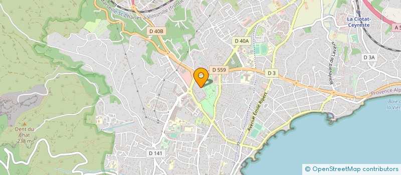 localisation de l'entreprise SASU YVES PISCINES SERVICES à LA CIOTAT