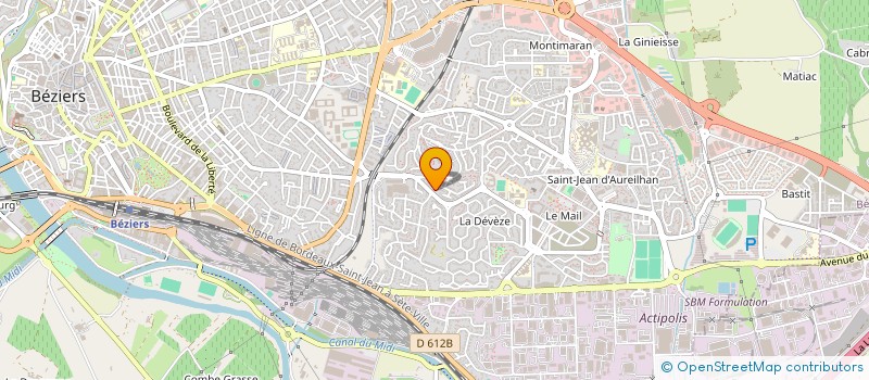 localisation de l'entreprise SASU Z.Y OPTIQUE  BEZIERS