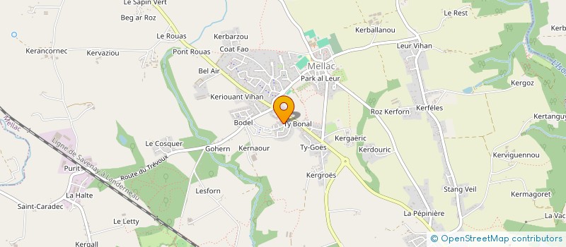 localisation de l'entreprise SASU ZERA BATIMENT  MELLAC