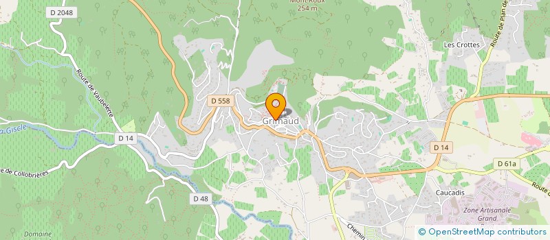 localisation de l'entreprise SASUD à GRIMAUD