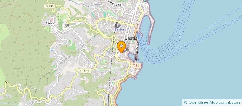 localisation de l'entreprise SASWAVE à BASTIA