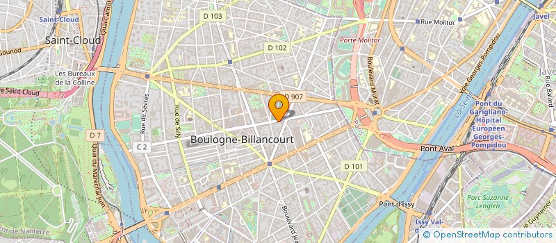 localisation de l'entreprise SASY  BOULOGNE-BILLANCOURT