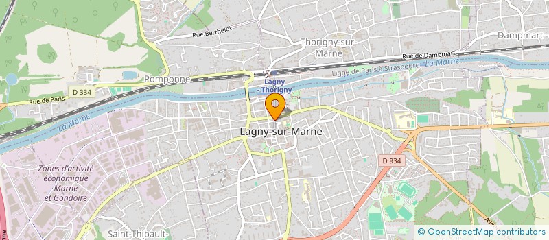 localisation de l'entreprise SASYL à LAGNY-SUR-MARNE