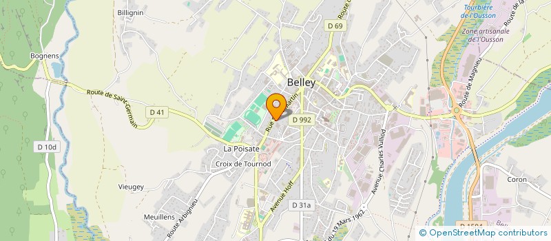 localisation de l'entreprise SASYMA  BELLEY