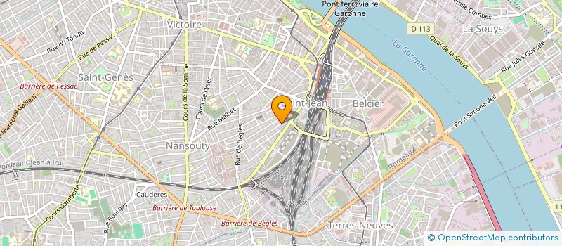 localisation de l'entreprise SAT à BORDEAUX