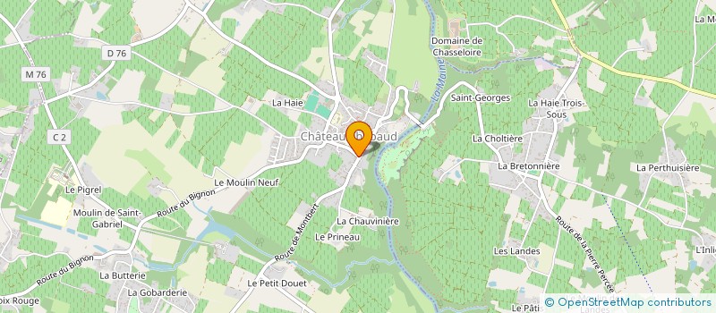 localisation de l'entreprise SAT à CHATEAU-THEBAUD