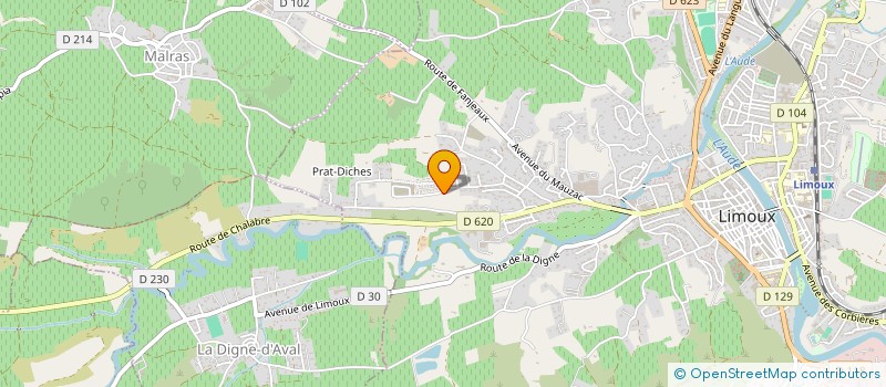 localisation de l'entreprise SAT & FILS à LIMOUX